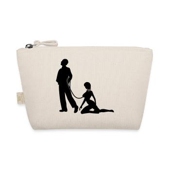 Woman on a leash bachelors - Organic Pouch - nature - Front