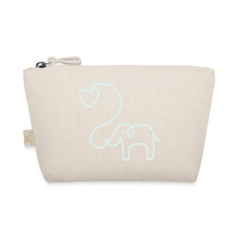 ÉLÉPHANT avec le coeur - Trousse biologique - nature - Devant