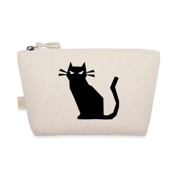 sharp cat evil - Organic Pouch - nature - Front