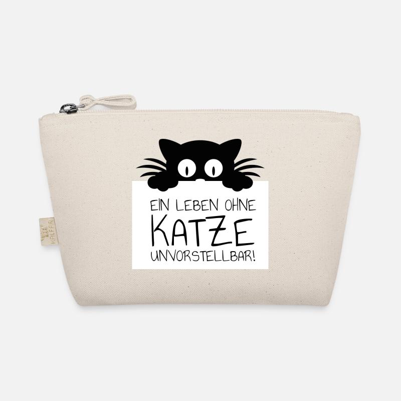 Ein Leben ohne Katze unvorstellbar! Geschenk Bio-Täschchen