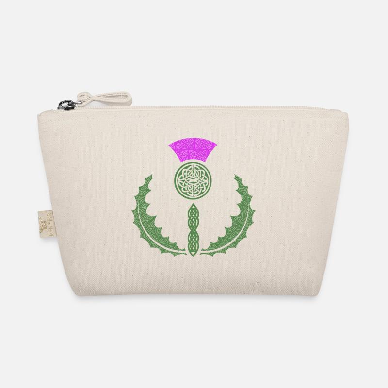Celtic Knotwork Thistle Organic Pouch