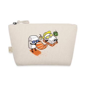 Sushi beach funny fish gift Christmas - Organic Pouch - nature - Front