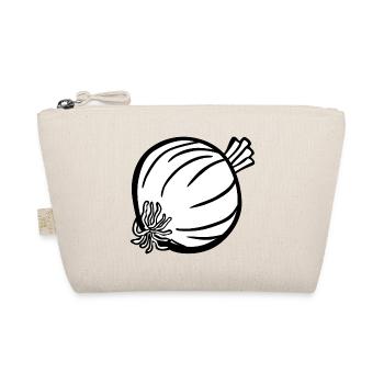 zwiebeln onion halloween gemuese vegetables37 - Bio-Täschchen - Natur - Vorne