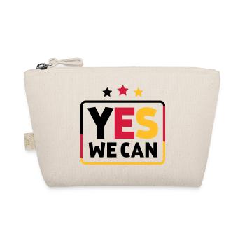 Yes we can Schwarz Rot Gold Germany Football Fan - Organic Pouch - nature - Front