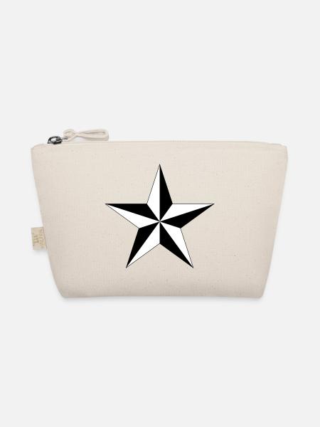 nautical star - Bio-Täschchen - Natur - Vorne