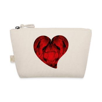 coeur rouge - fractale - Trousse biologique - nature - Devant