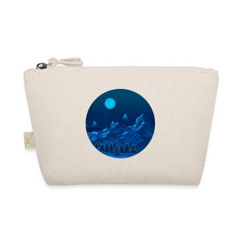Mountains at night with forest - Organic Pouch - nature - Front