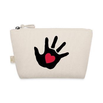 Bébé main - cœur - Trousse biologique - nature - Devant
