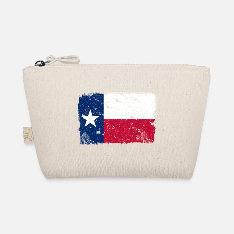 Texas Vintage Flagge - Bio-Täschchen - Natur