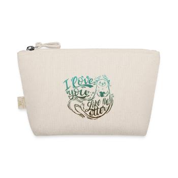 OTTER o love you like no otter - Organic Pouch - nature - Front
