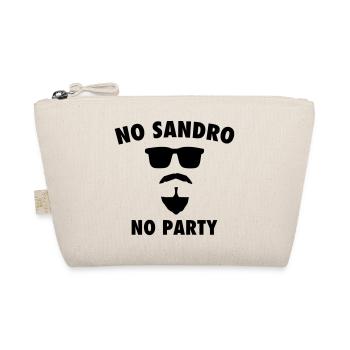 NO SANDRO NO PARTY - Bio-Täschchen - Natur - Vorne