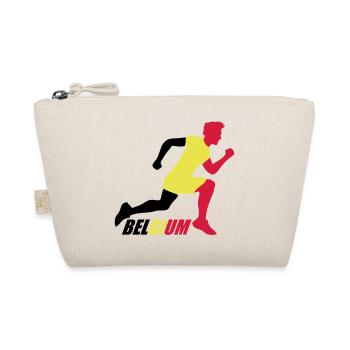 Belgium Belgium Text Flag Cool Football Fan Fun - Organic Pouch - nature - Front