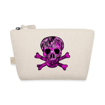 Skull skull and crossbones - Organic Pouch - nature - Front