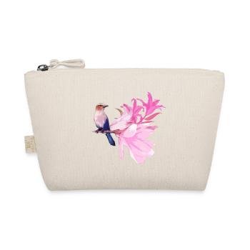Oiseau avec des fleurs - Trousse biologique - nature - Devant