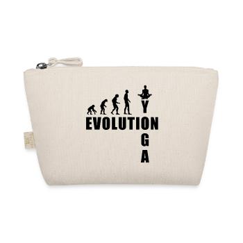 EVOLUTION Yoga Meditation Geschenk - Bio-Täschchen - Natur - Vorne