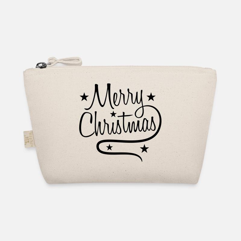 design logo sapin étoiles joyeux noël noël Trousse biologique