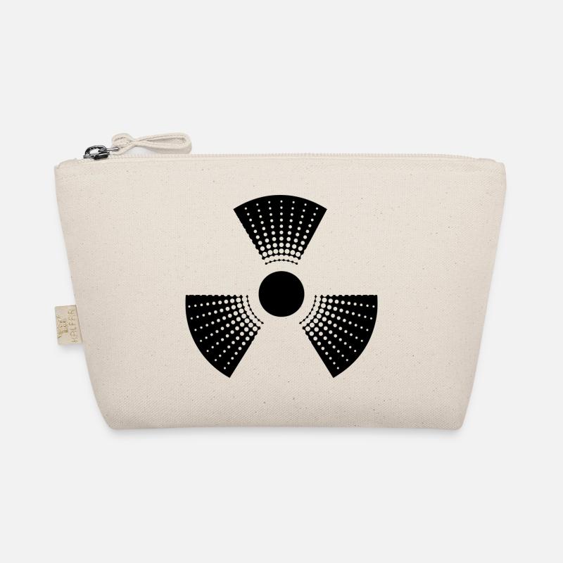atom symbol radioactive atomic sign danger eight Organic Pouch