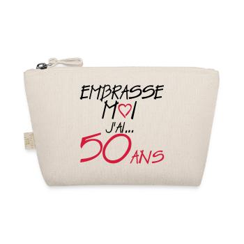 50 ans embrasse moi anniversaire - Trousse biologique - nature - Devant