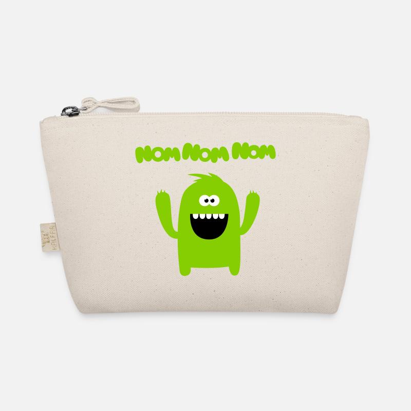 Om nom nom nom - Monster - Bio-Täschchen - Natur