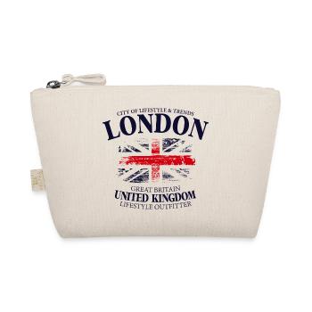 London Vintage Union Jack Tee - Bio-Täschchen - Natur - Vorne