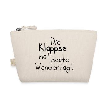 die klappse hat heute wandertag - Bio-Täschchen - Natur - Vorne