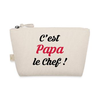 Papa / Fête des Pères / Pere / Cuisine Chef / Bébé - Trousse biologique - nature - Devant