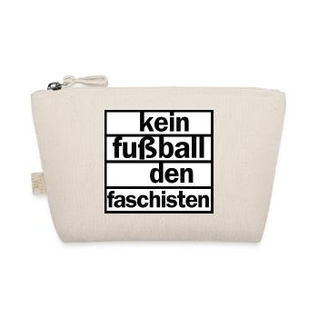 Kein Fußball den Faschisten - Bio-Täschchen - Natur - Vorne