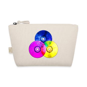 Colourful CDs (triangle) - Organic Pouch - nature - Front
