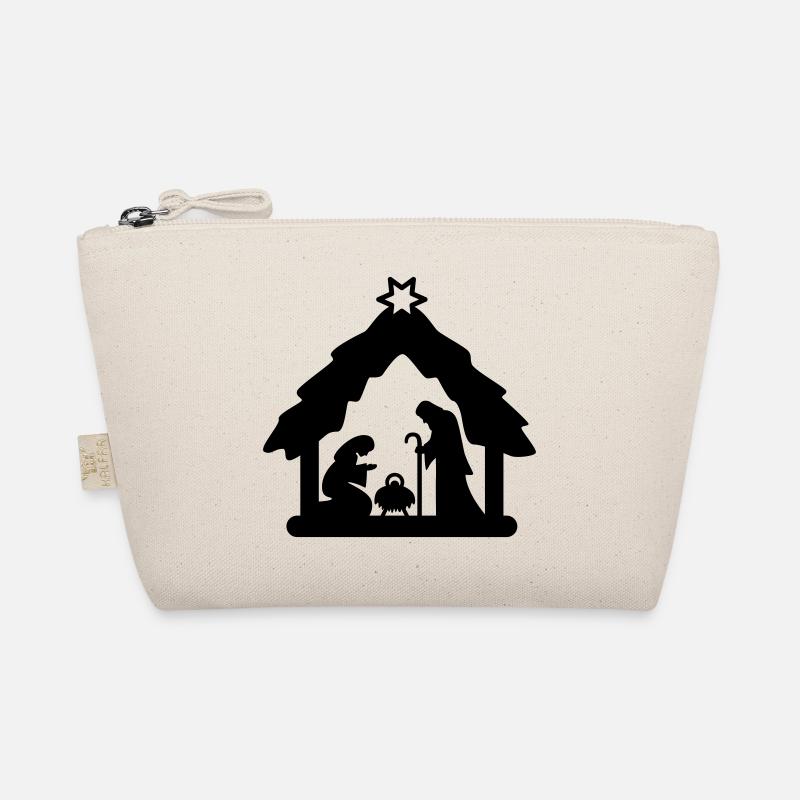 Nativity scene, crib figures, holy family Organic Pouch