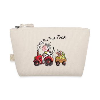 Cow drives a tractor - Farm - Pig - Boy - Gift - Organic Pouch - nature - Front