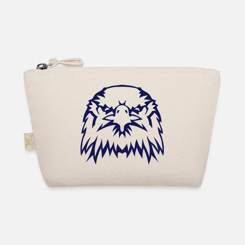 animal head eagle Organic Pouch