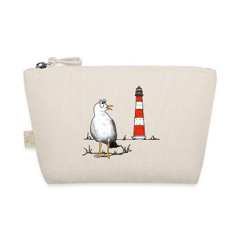 Seagull, lighthouse, sea - Organic Pouch - nature - Front