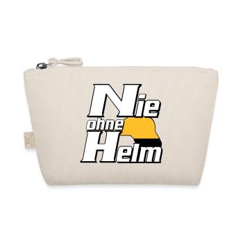 Freiwillige Feuerwehr , Shirt , Nie ohne Helm (25) - Bio-Täschchen - Natur - Vorne