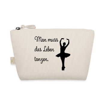 Man muss das Leben tanzen - Bio-Täschchen - Natur - Vorne