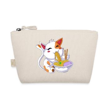 Cat Eating Ramen - Organic Pouch - nature - Front