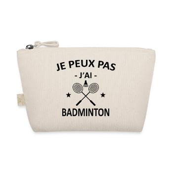 Je Peux Pas J'ai Badminton - Trousse biologique - nature - Devant