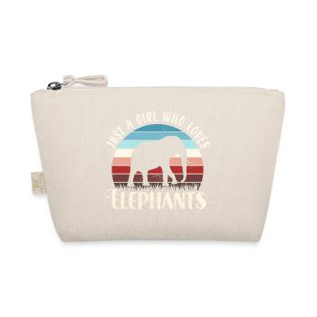 Elefant Elefanten - Bio-Täschchen - Natur - Vorne