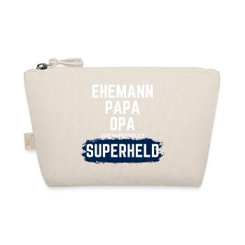 Hauptberuflicher Superheld Ehemann, Papa, Opa - Bio-Täschchen - Natur - Vorne
