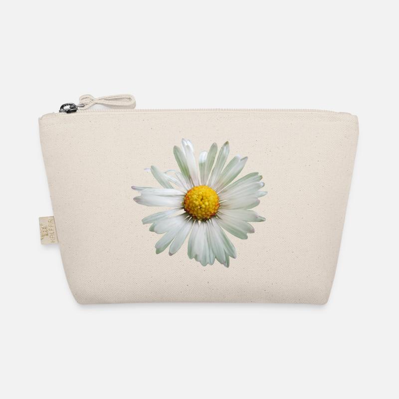 Margeriten Blume, Blüte, Gänseblümchen, floral - Bio-Täschchen - Natur