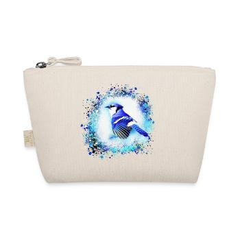 blue jay, bird, blue, graffiti ,watercolor ,parakeet - Organic Pouch - nature - Front