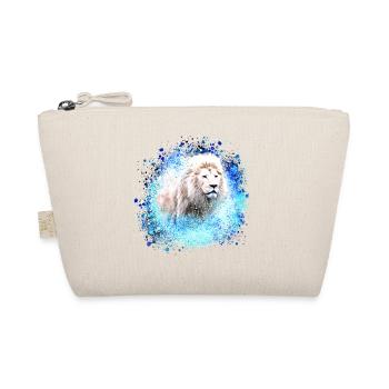 lion,tête de lion, graffiti, bleu,lion blanc - Trousse biologique - nature - Devant