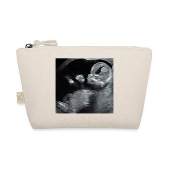 Fötus Silhouette Ultraschall - Bio-Täschchen - Natur - Vorne