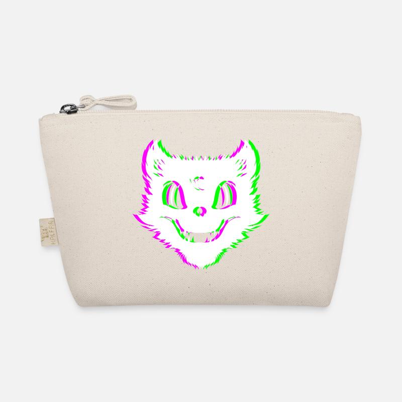 Evil Cat Techno Rave Halloween Trip Organic Pouch