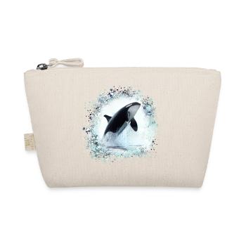 wal,fish,painting,graffiti,blue,sea,killer whale - Organic Pouch - nature - Front