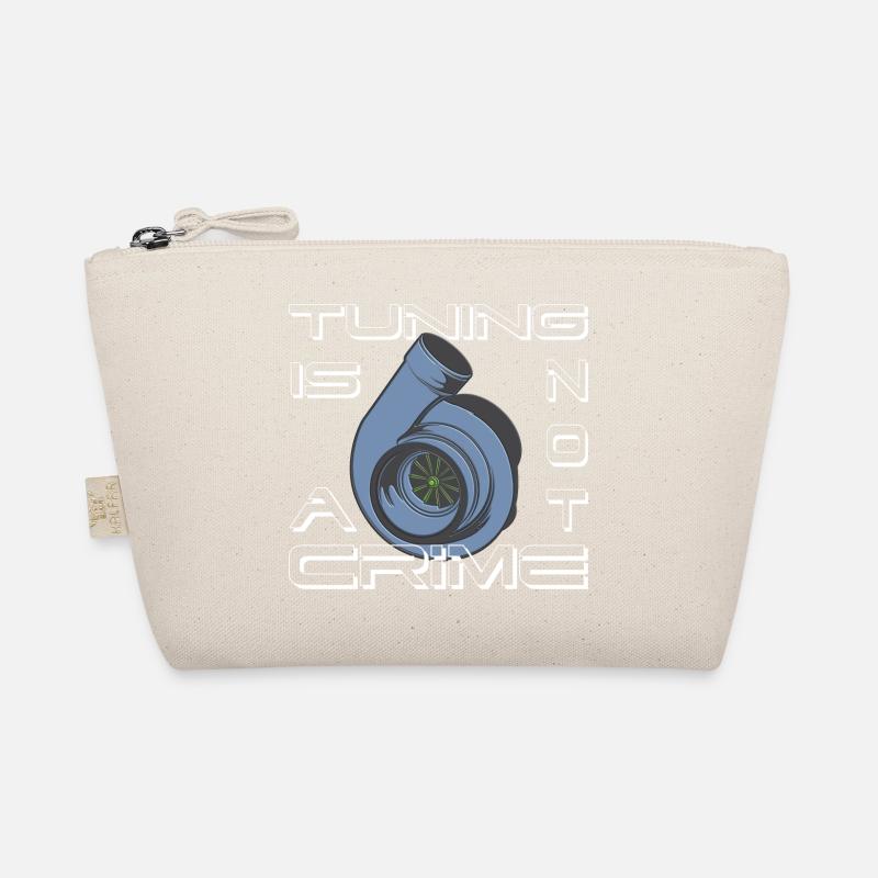 Turbolader Tuning Is not a Crime als Geschenkidee - Bio-Täschchen - Natur