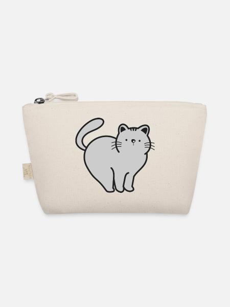 Katze Katzen - Bio-Täschchen - Natur - Vorne