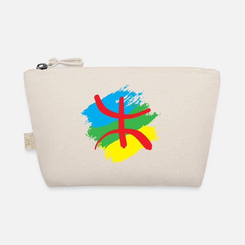 Stylized Amazigh flag - Organic Pouch - nature