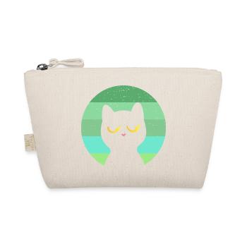 Katze Retro - Bio-Täschchen - Natur - Vorne