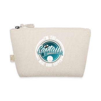 Captain Sailing Motorboat Boat Ship Sailor - Organic Pouch - nature - Front