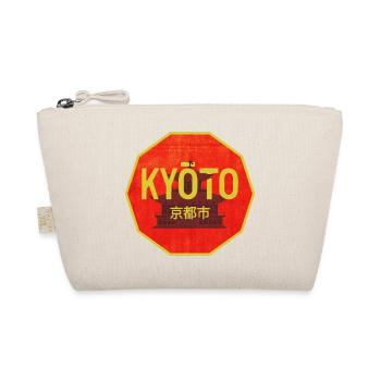 Kyoto Tor Retro Schild Design - Bio-Täschchen - Natur - Vorne